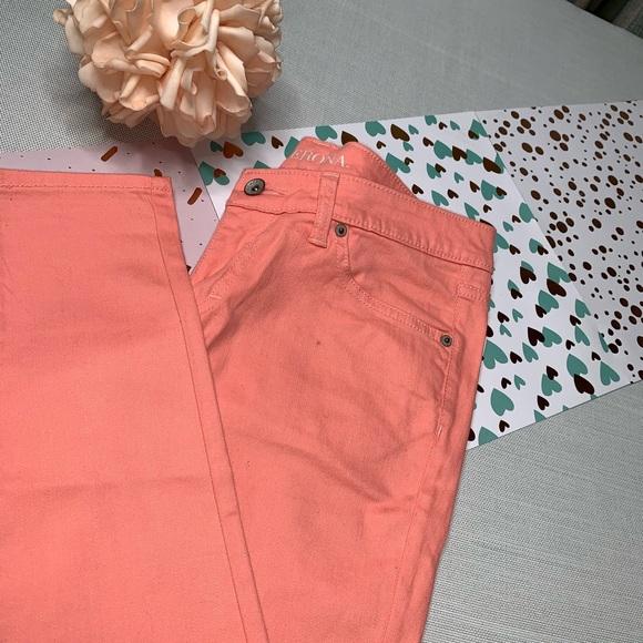 Merona’ Salmon Mid Rise Skinny Jeans - Picture 6 of 8